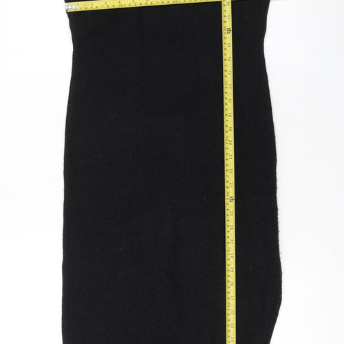 Brave Soul Women's Black Long Sleeve Midi Jumper Dress Size S