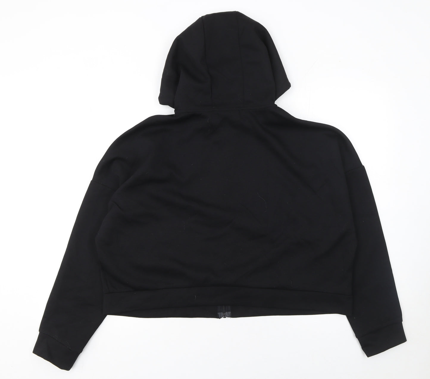 Crivit Women's Black Full Zip Hoodie Size L 16/18 Cotton Blend Casual