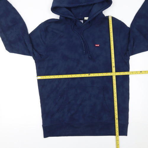 Levi's Men's Blue Pullover Hoodie Medium Fleece Standard Fit