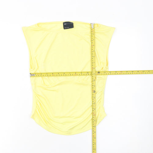 ASOS DESIGN Women's Yellow Sleeveless Camisole T-Shirt Size S