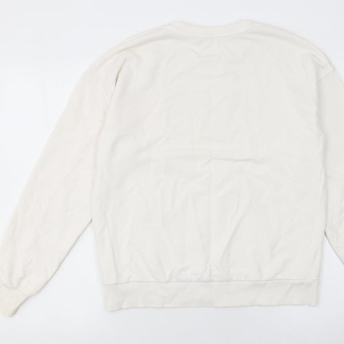 Stradivarius Women White The Lion King Pullover Sweatshirt Size 12