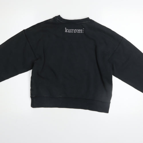 H&M Girls Black Kuromi Rhinestone Pullover Sweatshirt 11-12 Years