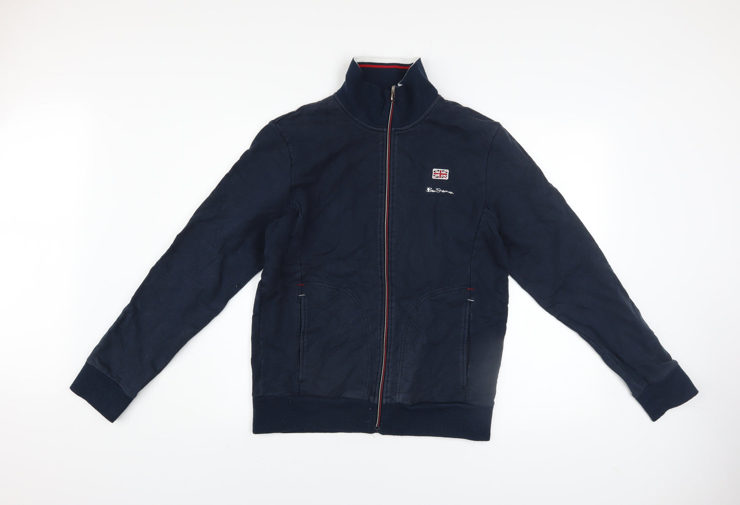 Ben Sherman Men's Navy Medium Track Jacket Full Zip Signature Style