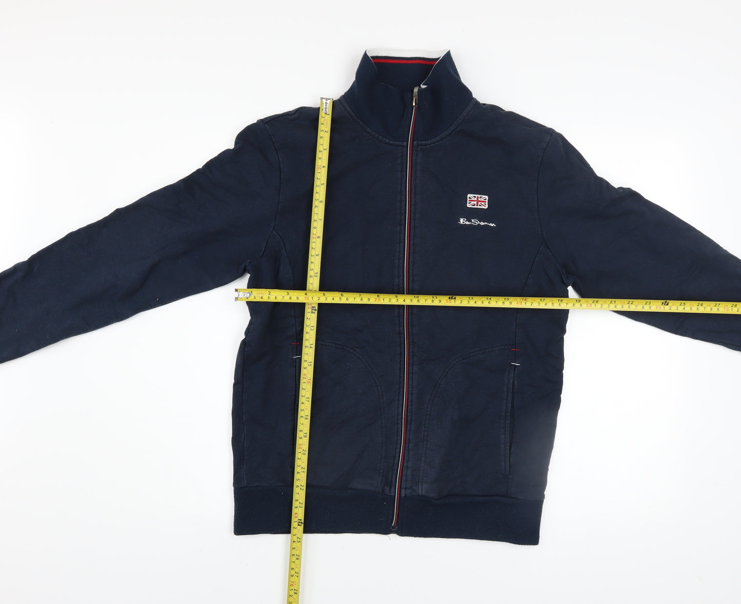 Ben Sherman Men's Navy Medium Track Jacket Full Zip Signature Style