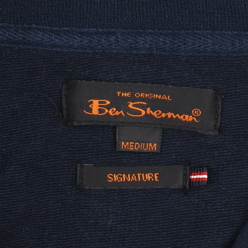 Ben Sherman Men's Navy Medium Track Jacket Full Zip Signature Style