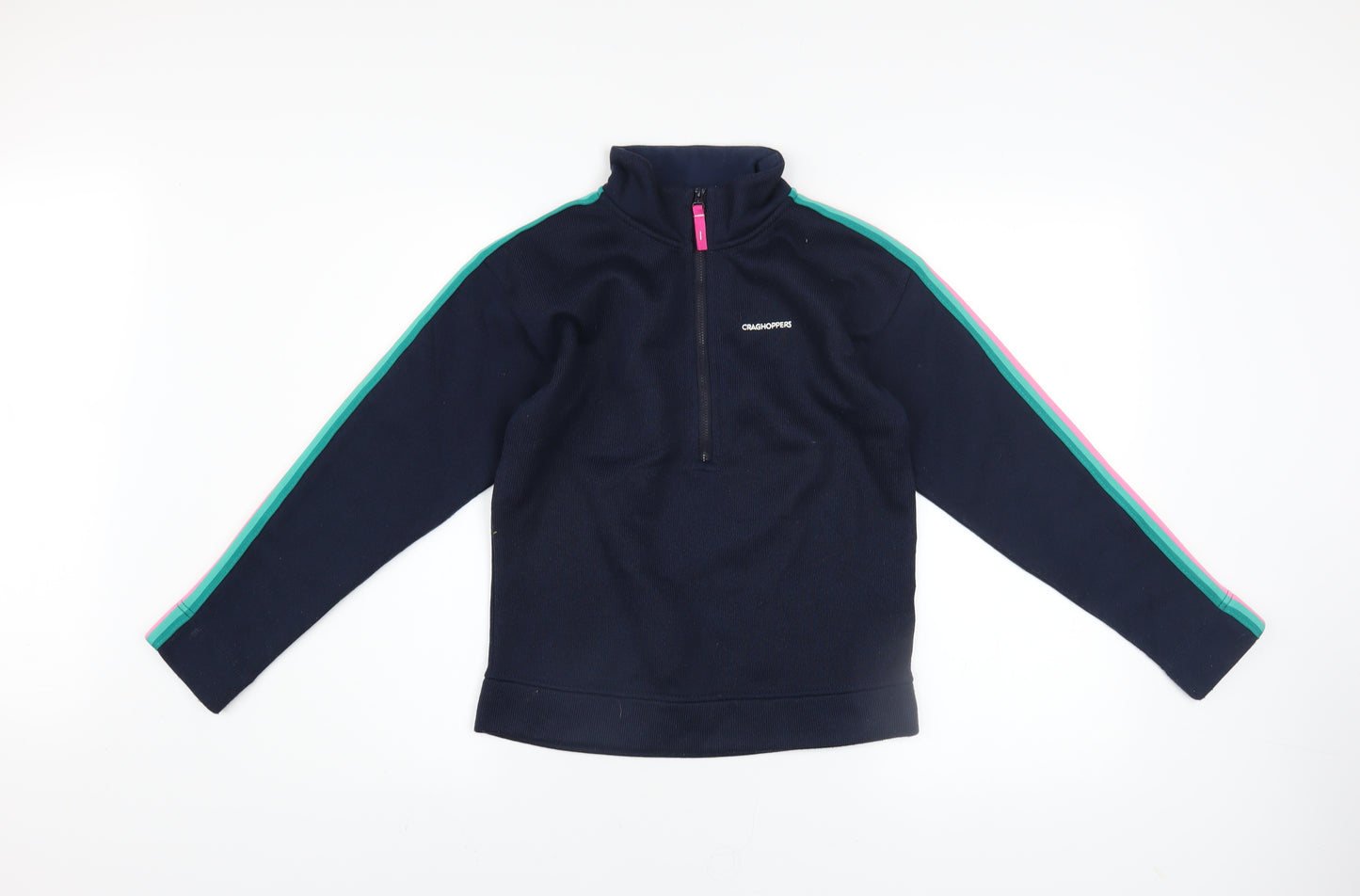 Craghoppers Girls Blue Fleece Half Zip Sweatshirt Age 11-12 Years