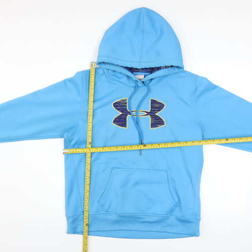 Under Armour Mens Blue Pullover Hoodie L Sports Fleece Sweatshirt