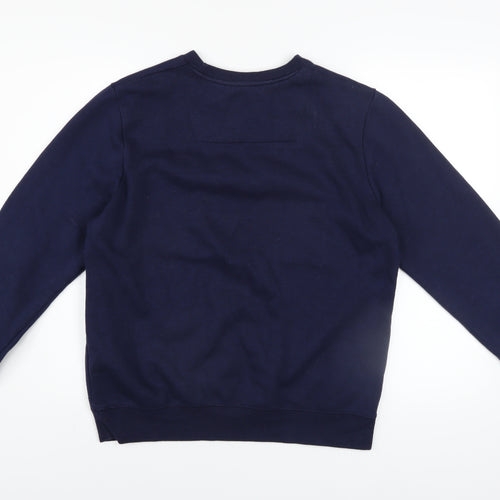 Threadbare Men's Blue Crew Neck Pullover Sweatshirt Size M