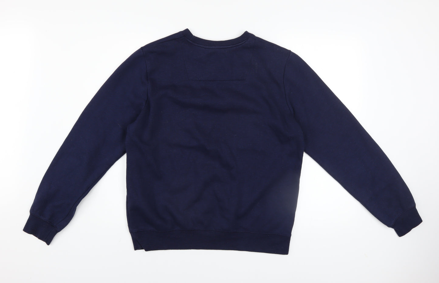 Threadbare Men's Blue Crew Neck Pullover Sweatshirt Size M