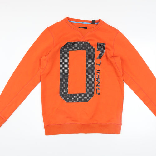 O'Neill Men's Orange Slim Fit Crew Neck Sweatshirt Size M