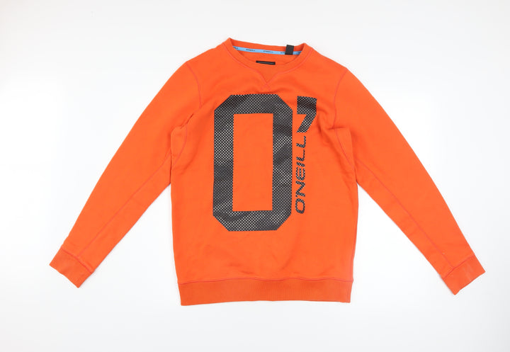 O'Neill Men's Orange Slim Fit Crew Neck Sweatshirt Size M