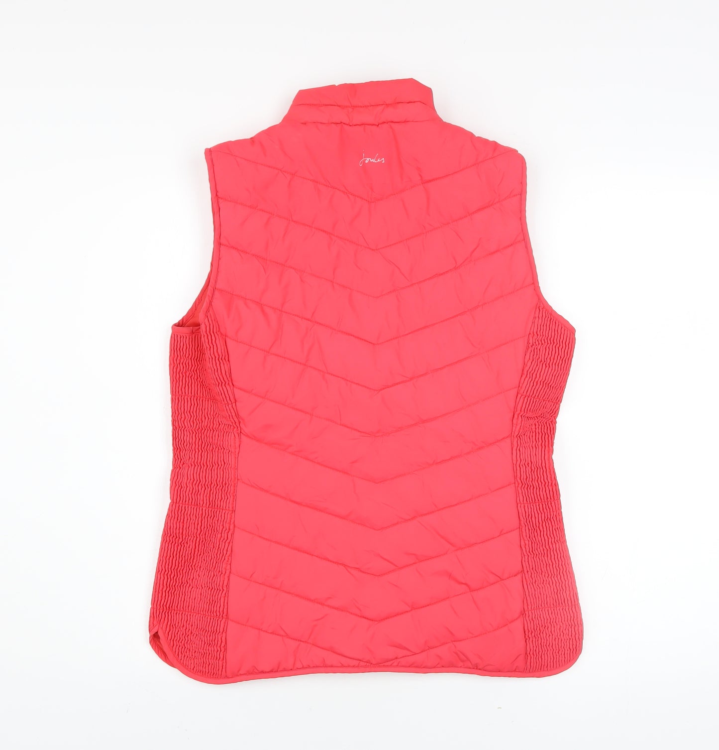 Joules Womens Pink Quilted Puffer Waistcoat Size 12 Regular