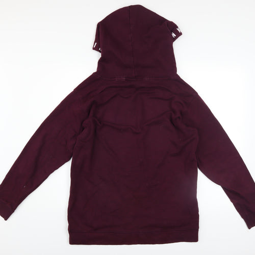Victoria's Secret PINK Women's Burgundy Hoodie Size 12 Cotton Blend