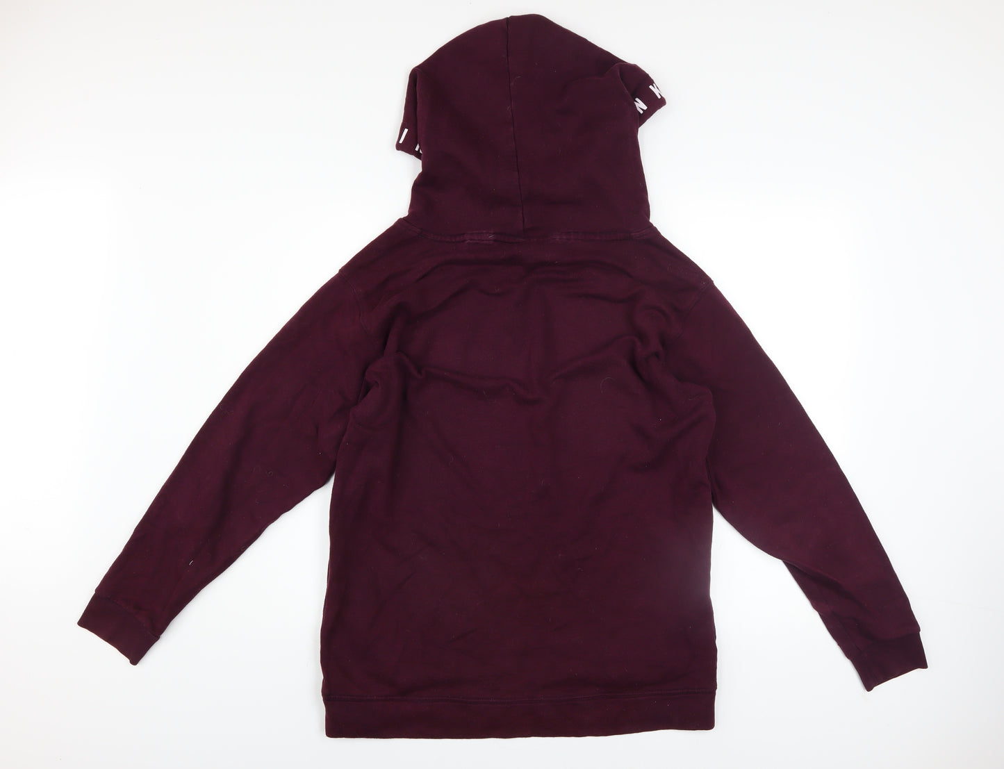 Victoria's Secret PINK Women's Burgundy Hoodie Size 12 Cotton Blend