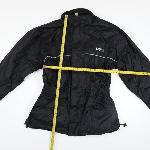 Uvex Men's Black XL Windbreaker Jacket with Reflective Trim