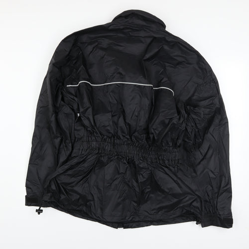 Uvex Men's Black XL Windbreaker Jacket with Reflective Trim