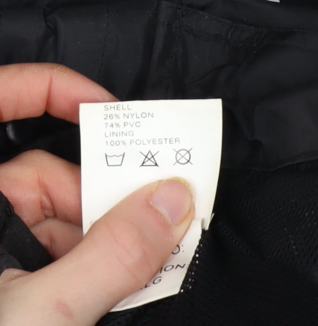 Uvex Men's Black XL Windbreaker Jacket with Reflective Trim
