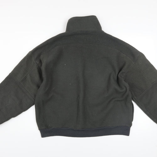 Lifetrends Men’s Black Fleece 1/4 Zip Pullover Sweatshirt Size L