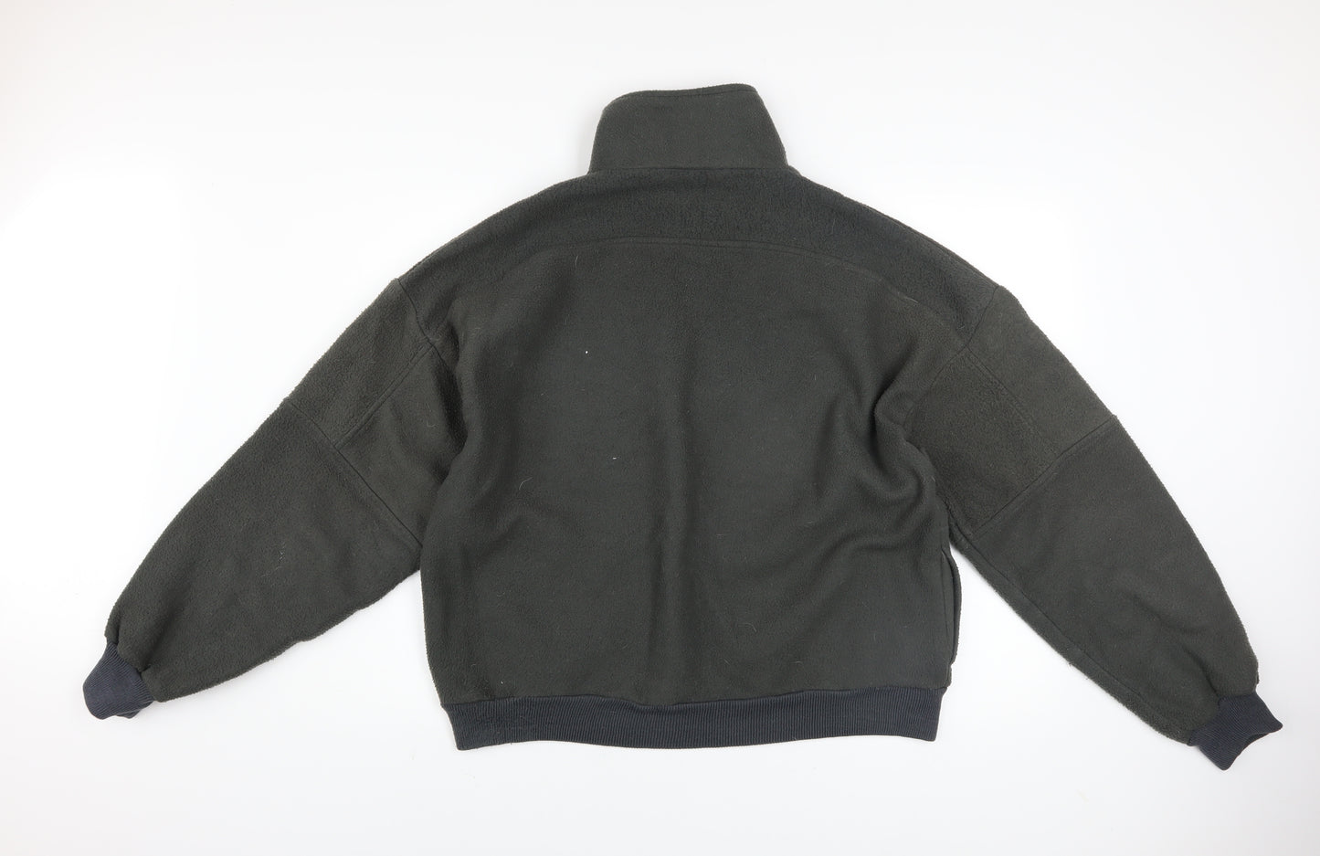 Lifetrends Men’s Black Fleece 1/4 Zip Pullover Sweatshirt Size L