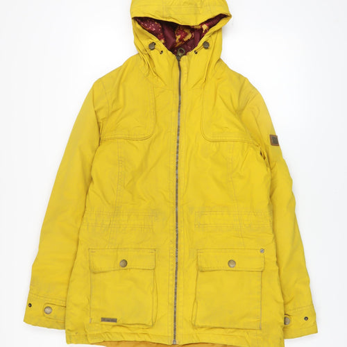 Regatta Women's Yellow Waterproof Hooded Parka Jacket UK 14