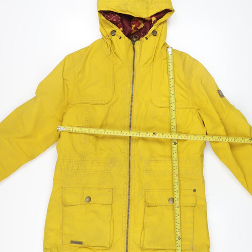 Regatta Women's Yellow Waterproof Hooded Parka Jacket UK 14