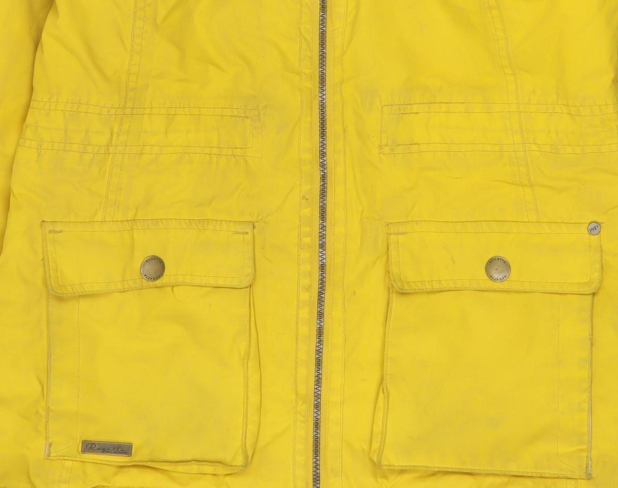 Regatta Women's Yellow Waterproof Hooded Parka Jacket UK 14