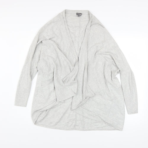 Phase Eight Women’s Grey Size 12 Draped Open Cardigan Knit