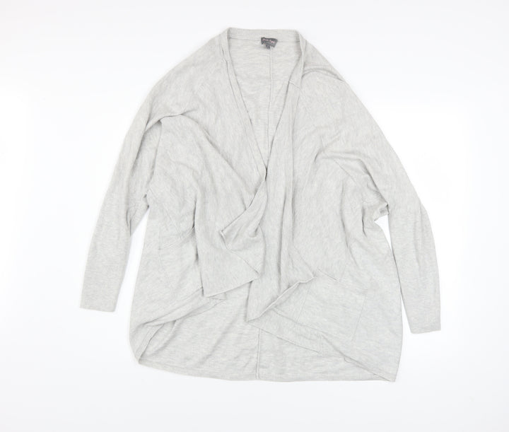 Phase Eight Women’s Grey Size 12 Draped Open Cardigan Knit