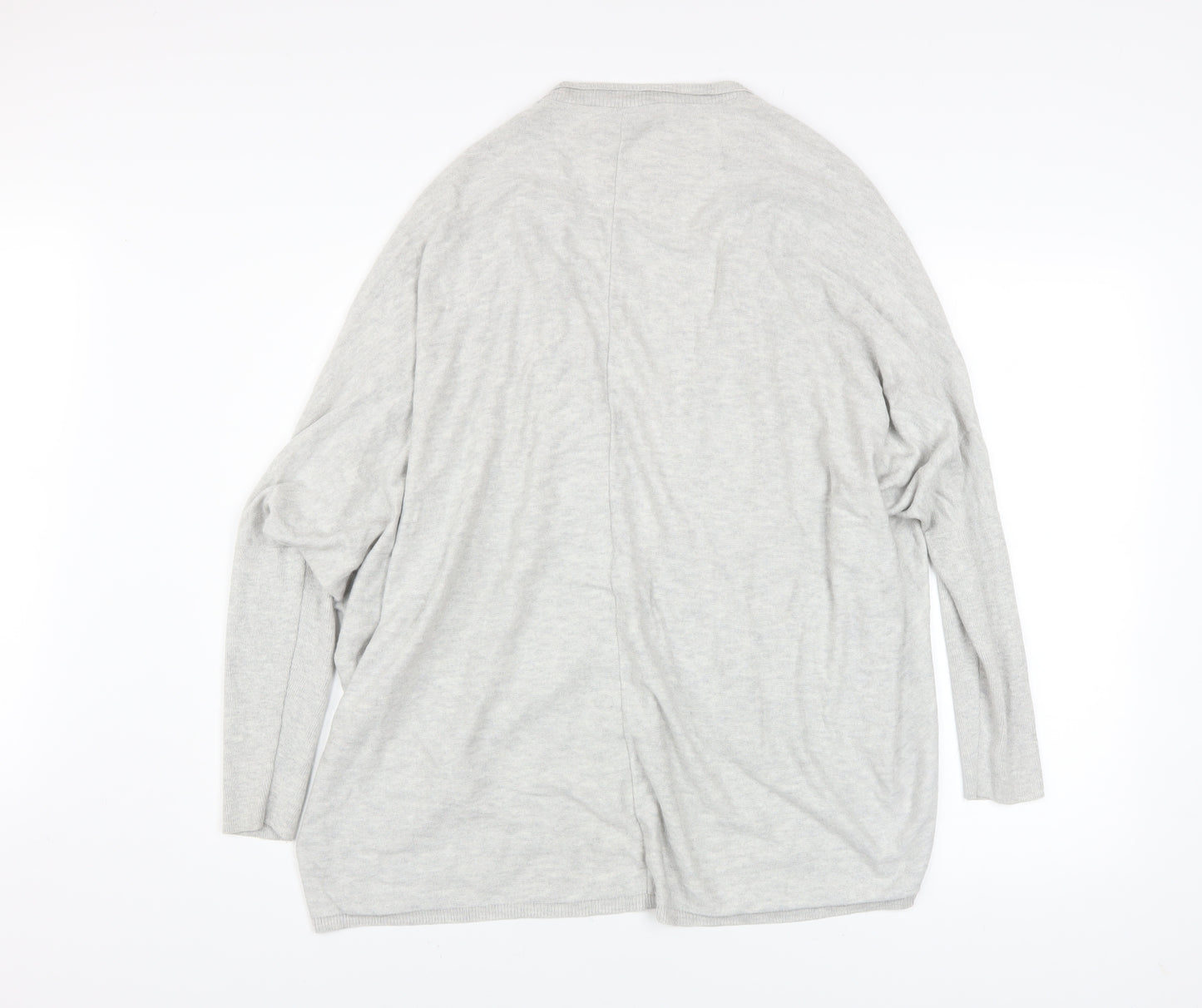 Phase Eight Women’s Grey Size 12 Draped Open Cardigan Knit