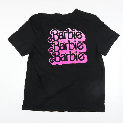 Barbie Womens Black 3XL Basic T-Shirt Retro Movie Print