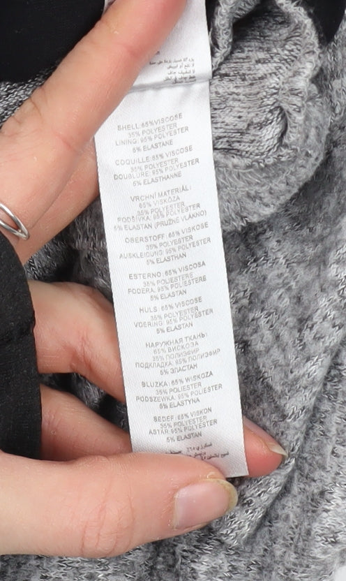 Apricot Women's Grey Long Sleeve Button Cardigan UK 10