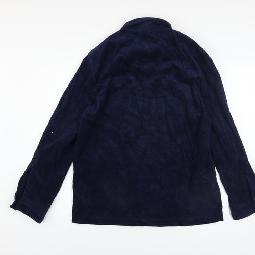 Primark Men’s Blue Corduroy Long Sleeve Button-Up Shirt XS