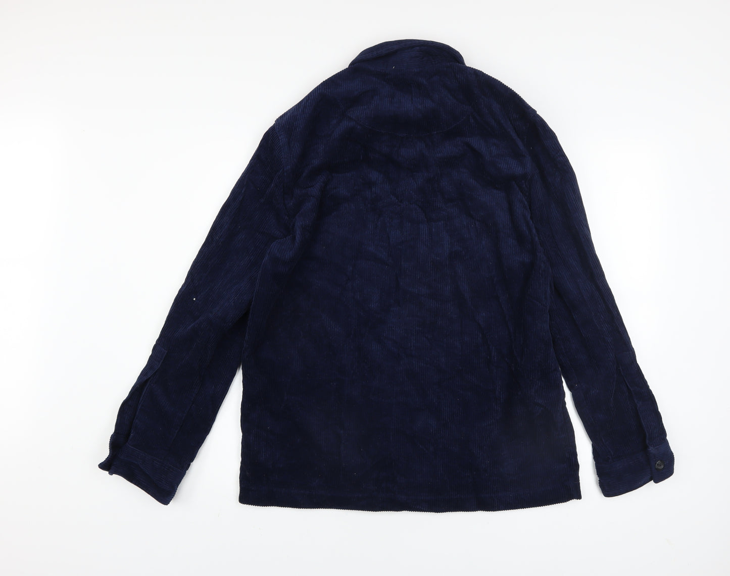 Primark Men’s Blue Corduroy Long Sleeve Button-Up Shirt XS