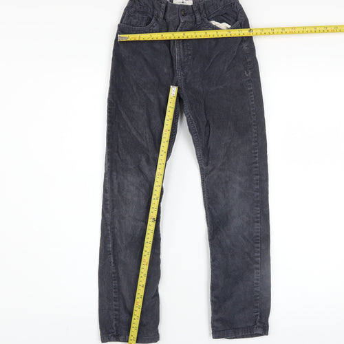 FatFace Boys Blue Corduroy Chino Trousers Size 9 Years Elastic Waist