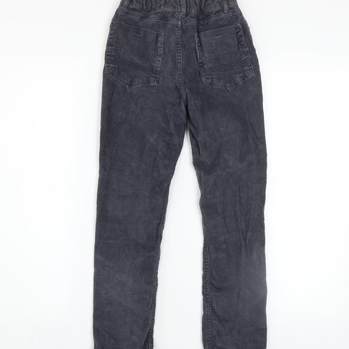 FatFace Boys Blue Corduroy Chino Trousers Size 9 Years Elastic Waist