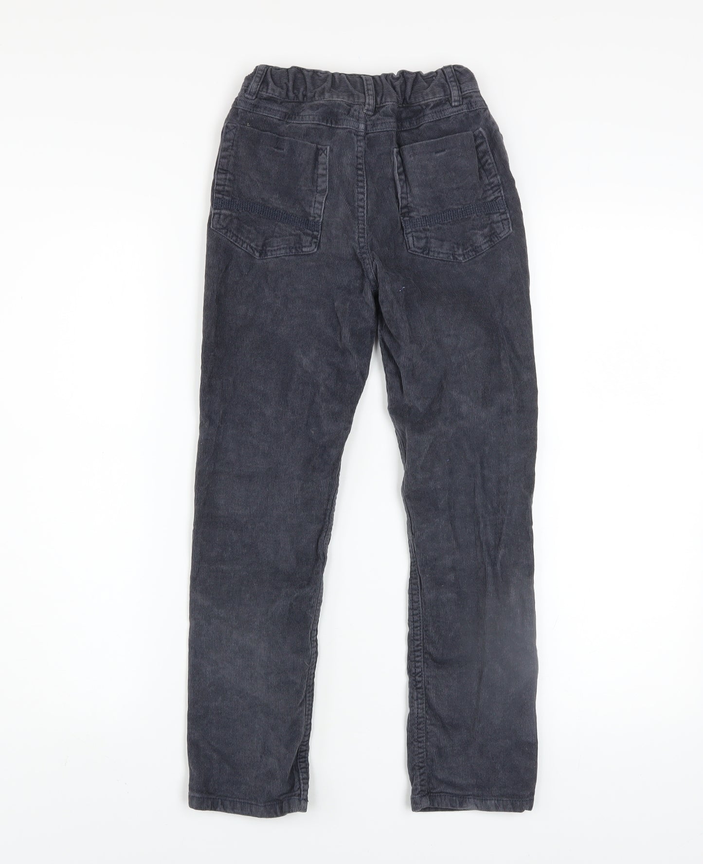 FatFace Boys Blue Corduroy Chino Trousers Size 9 Years Elastic Waist