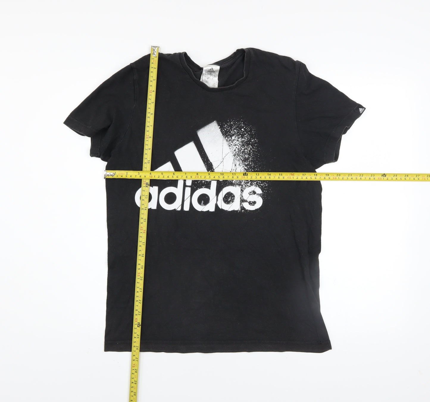Adidas Men's Black Short Sleeve Sports Graphic T-Shirt Size S