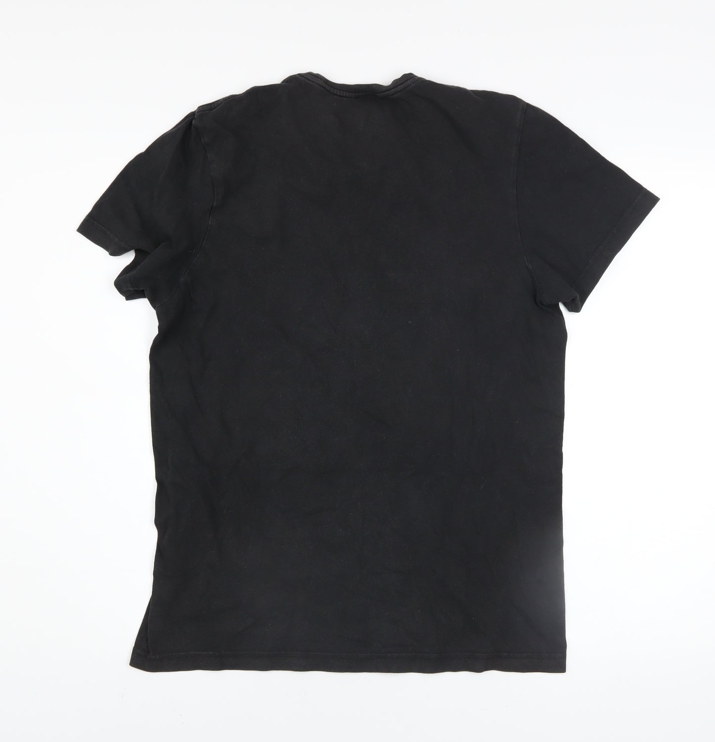 Adidas Men's Black Short Sleeve Sports Graphic T-Shirt Size S