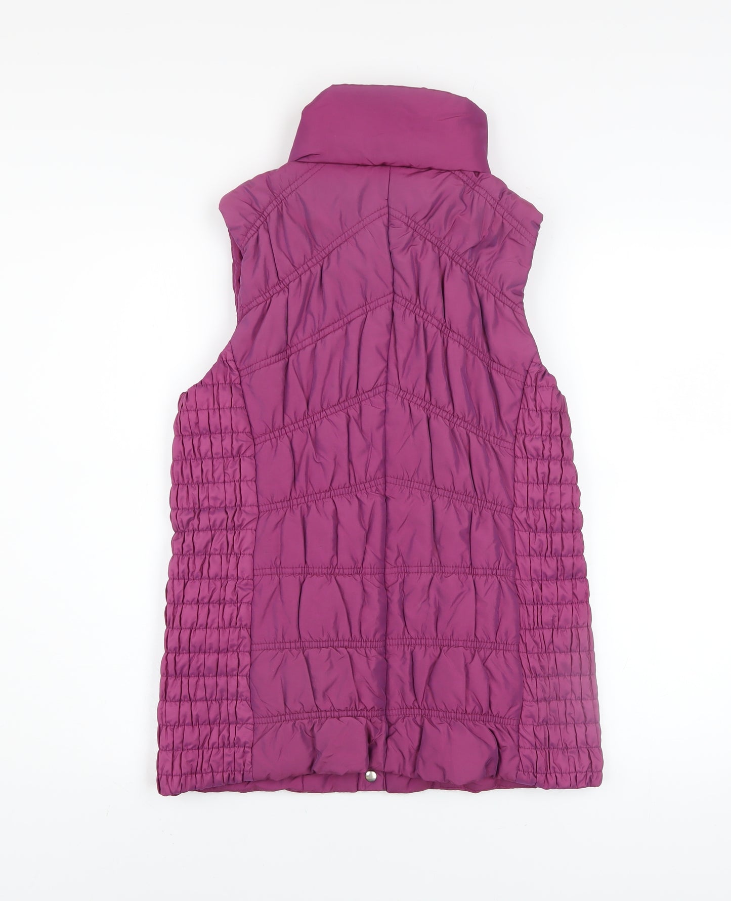 Kaliko Women's Purple Puffer Waistcoat Size 10 Quilted Sleeveless Gilet