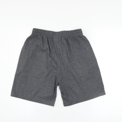 Slazenger Men's Grey Athletic Gym Shorts Size S Elastic Waist
