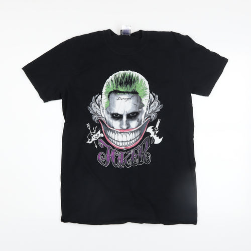 Suicide Squad Men's Black Joker Graphic Print T-Shirt Medium