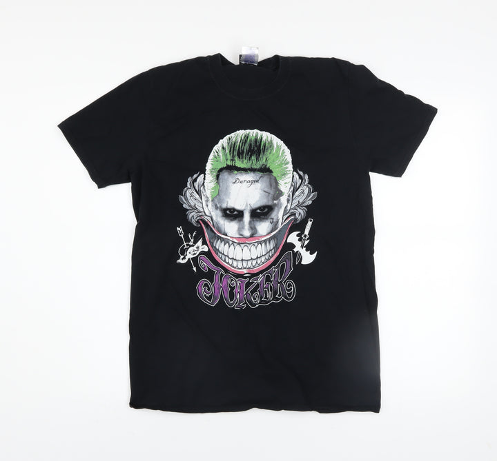Suicide Squad Men's Black Joker Graphic Print T-Shirt Medium