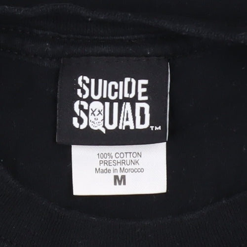Suicide Squad Men's Black Joker Graphic Print T-Shirt Medium