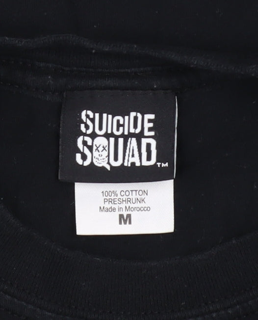 Suicide Squad Men's Black Joker Graphic Print T-Shirt Medium