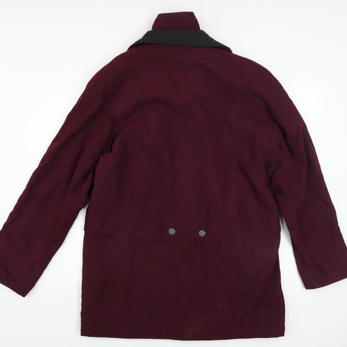 Savannah Women's Red Cotton Mid-Length Coat Size 10