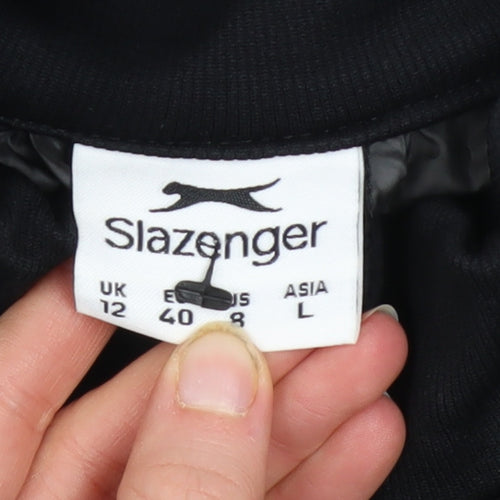 Slazenger Women's Black Size 12 Lightweight Puffer Jacket