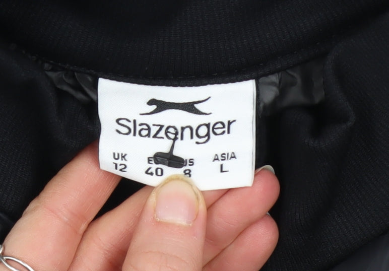 Slazenger Women's Black Size 12 Lightweight Puffer Jacket