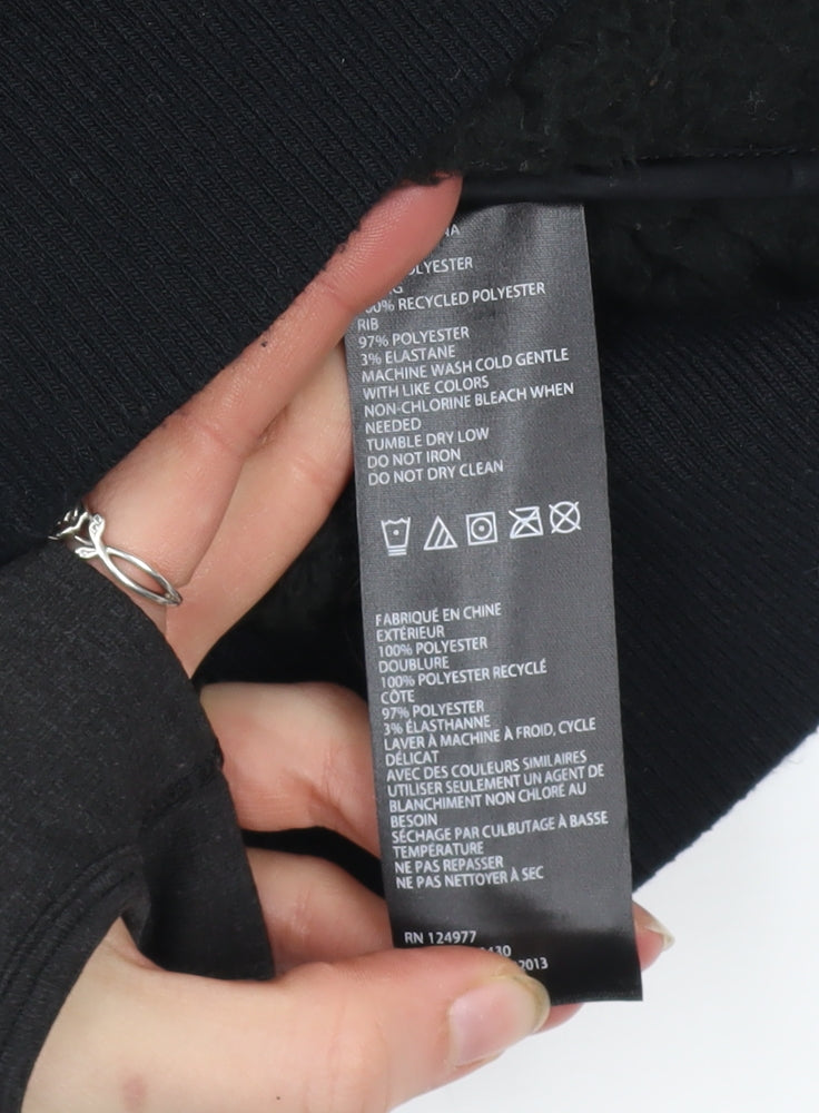 prAna Men's Black Quilted Bomber Jacket Size Small Outdoor Zip Up