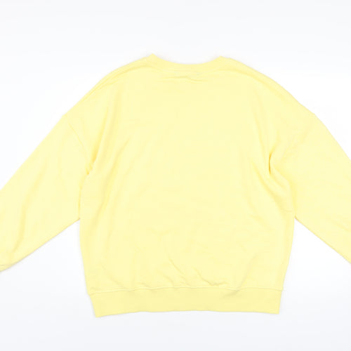 Marks & Spencer F&F Women's Yellow Pullover Sweatshirt Size M Oregon Print