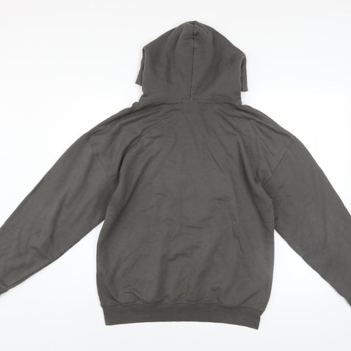 Spotted Womens Charcoal Mindful Graphic Pullover Hoodie Size S